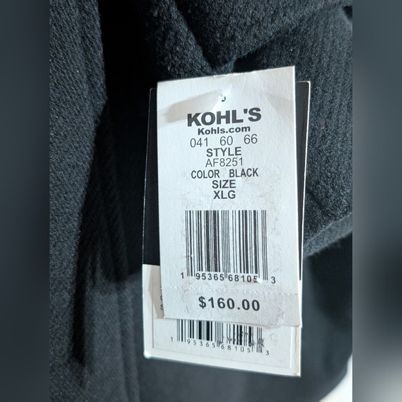 🖤 NWT Nine West Hooded Duffle Jacket Black Size XL - Picture 13 of 16